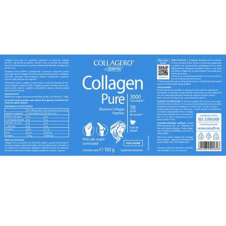 Collagen Pure fara aroma Collagero, 150 g, Zenyth 700588