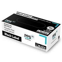 Manusi negre nepudrate din nitril Black Label PPS, marimea L, 100 bucati, PPS Gloves