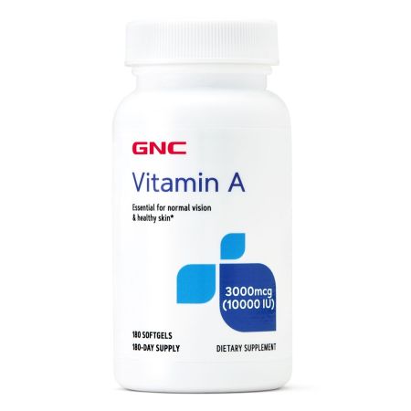 Vitamina A 3000 mcg (10000UI)(004222), 180 capsule moi, GNC