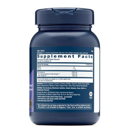 Triple Strenght DHA 1000 Mini (735522), 90 mini capsule, GNC 647937