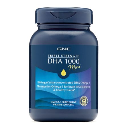 Triple Strenght DHA 1000 Mini (735522), 90 mini capsule, GNC