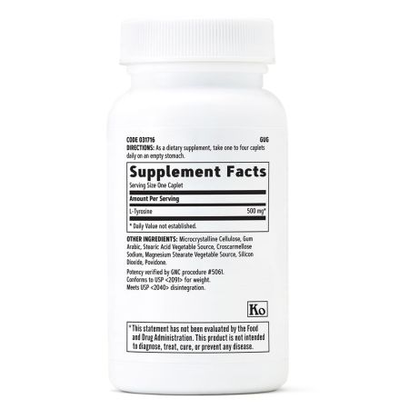 L-Tyrosine 500 mg (031716), 60 tablete, GNC 647960