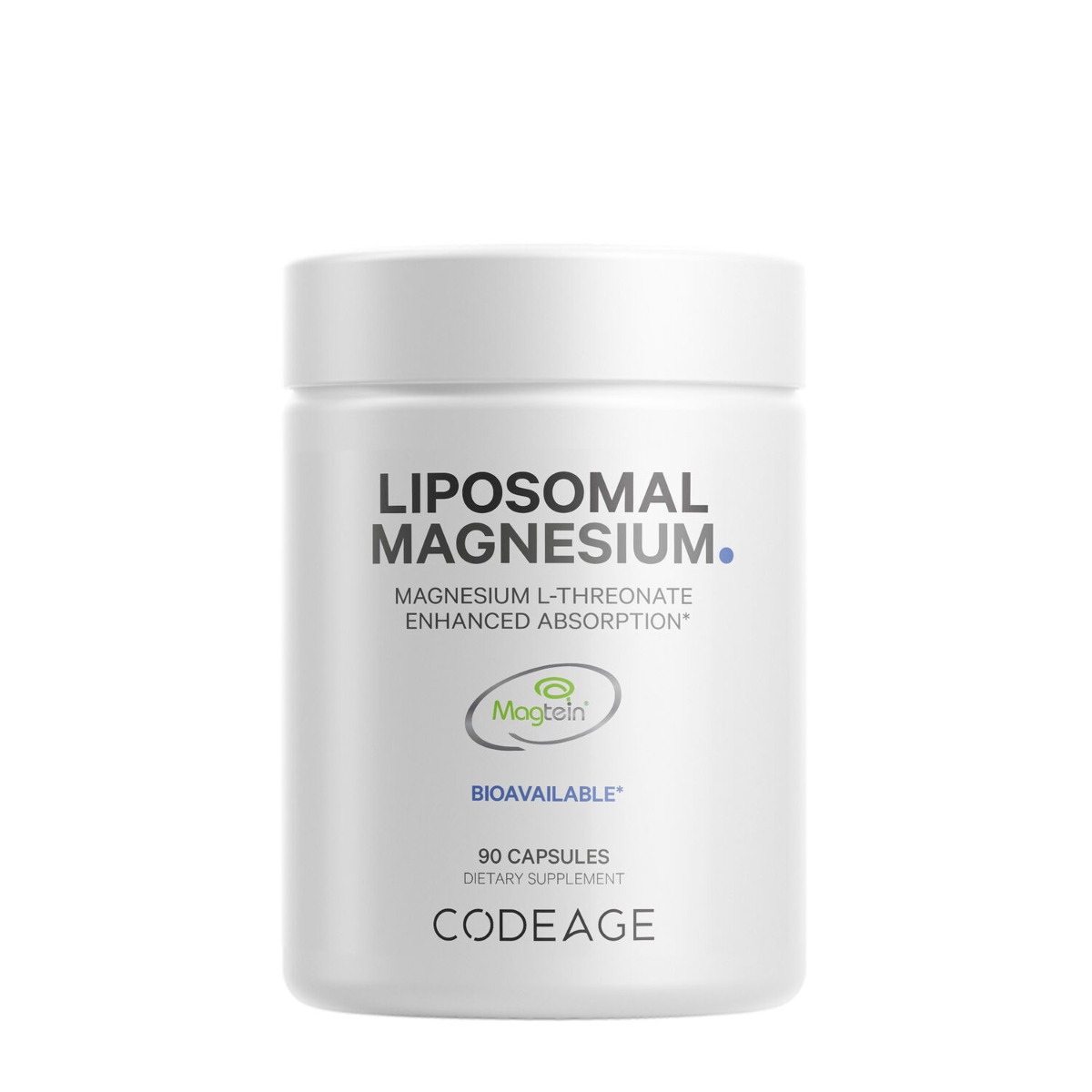 Magneziu L-threonat lipozomal cu fosfolipide CodeAge, 90 capsule, GNC