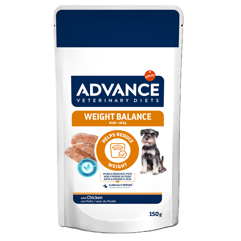 Hrana umeda pentru caini Weight Balance, 150 g, Advance Veterinary Diets
