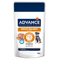 Hrana umeda cu pui pentru caini Weight Balance, 150 g, Advance Veterinary Diets
