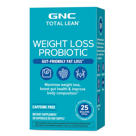 Probiotic pentru controlul greutatii Weight Loss Probiotic Total Lean, 30 capsule, GNC 648032