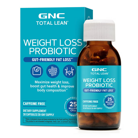 Probiotic pentru controlul greutatii Weight Loss Probiotic Total Lean, 30 capsule, GNC