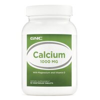 Calciu 1000 mg cu Magneziu + Vitamina D (495967), 90 tablete, GNC