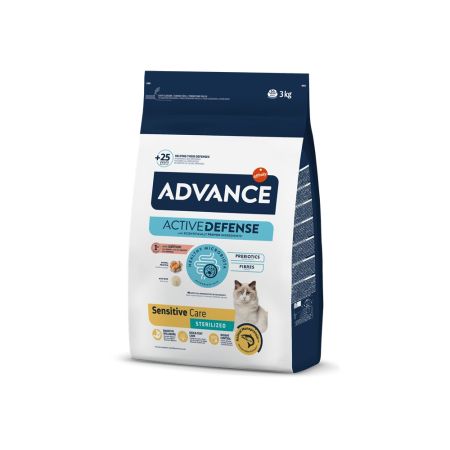 Hrana uscata cu somon pentru pisici sterilizate Sensitive, 3 kg, Advance Veterinary Diets 648416