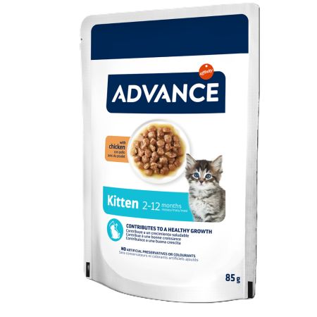 Hrana umeda cu pui pentru pisicute Kitten, 85 g, Advance Veterinary Diets 658586