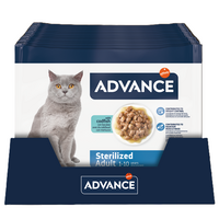 Hrana umeda cu cod pentru pisici adulte sterilizate, 4x85 g, Advance Veterinary Diets