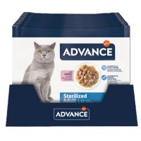 Hrana umeda cu curcan pentru pisici adulte sterilizate, 4x85 g, Advance Veterinary Diets