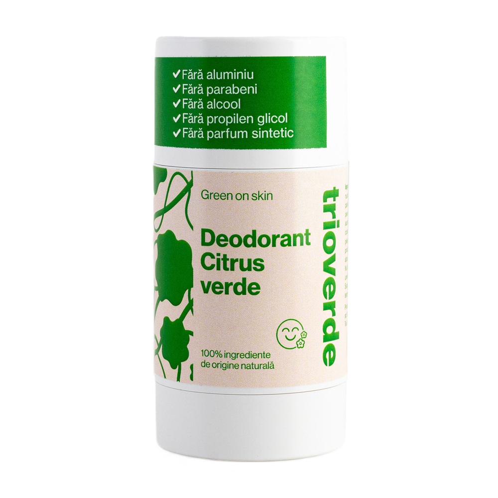 Deodorant roll on cu Citrus Verde, 60 g, Trio Verde