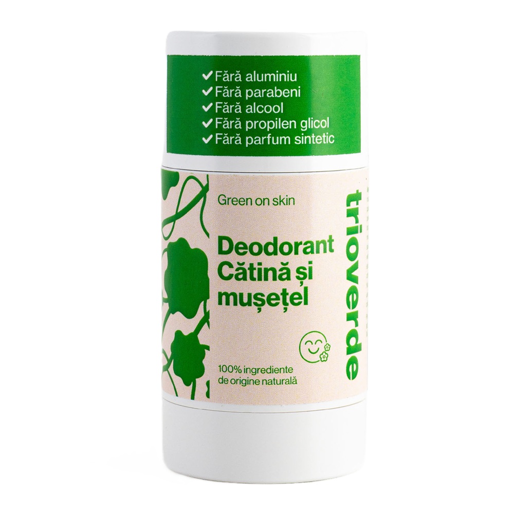 Deodorant roll on cu Musetel si Catina, 60 g, Trio Verde
