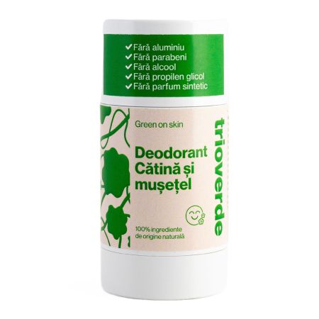 Deodorant roll on cu Musetel si Catina, 60 g, Trio Verde