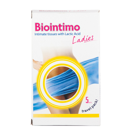 Servetele intime travel pack Biointimo LADIES, 5 bucati, Denticare-Gate Kft