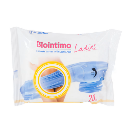 Servetele intime fara sapun Biointimo Ladies, 20 bucati, DentiCare-Gate Kft