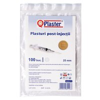 Plasturi rotunzi post-injectii, 25 mm, 100 bucati, QPlaster