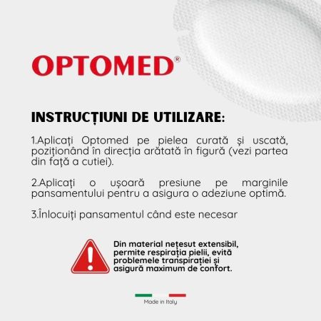 Pansament ocular Optomed Master-Aid, 96 x 66 mm, 25 bucati, Pietrasanta Pharma 669199