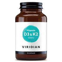 Vitamina D3 si K2, 90 capsule, Viridian