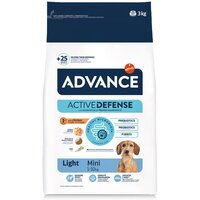 Hrana uscata cu pui si orez pentru caini Mini Light Active Defense, 3 kg, Advance Veterinary Diets