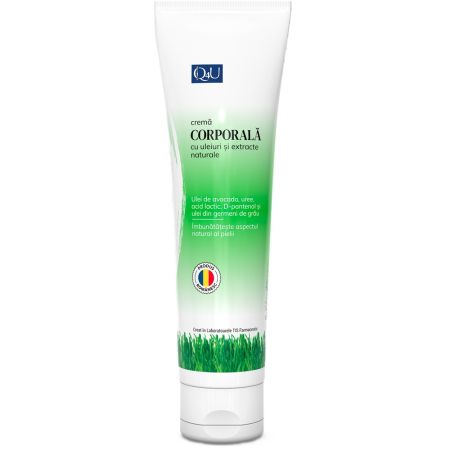 Crema corporala cu ulei de avocado Q4U, 150 ml, Tis Farmaceutic