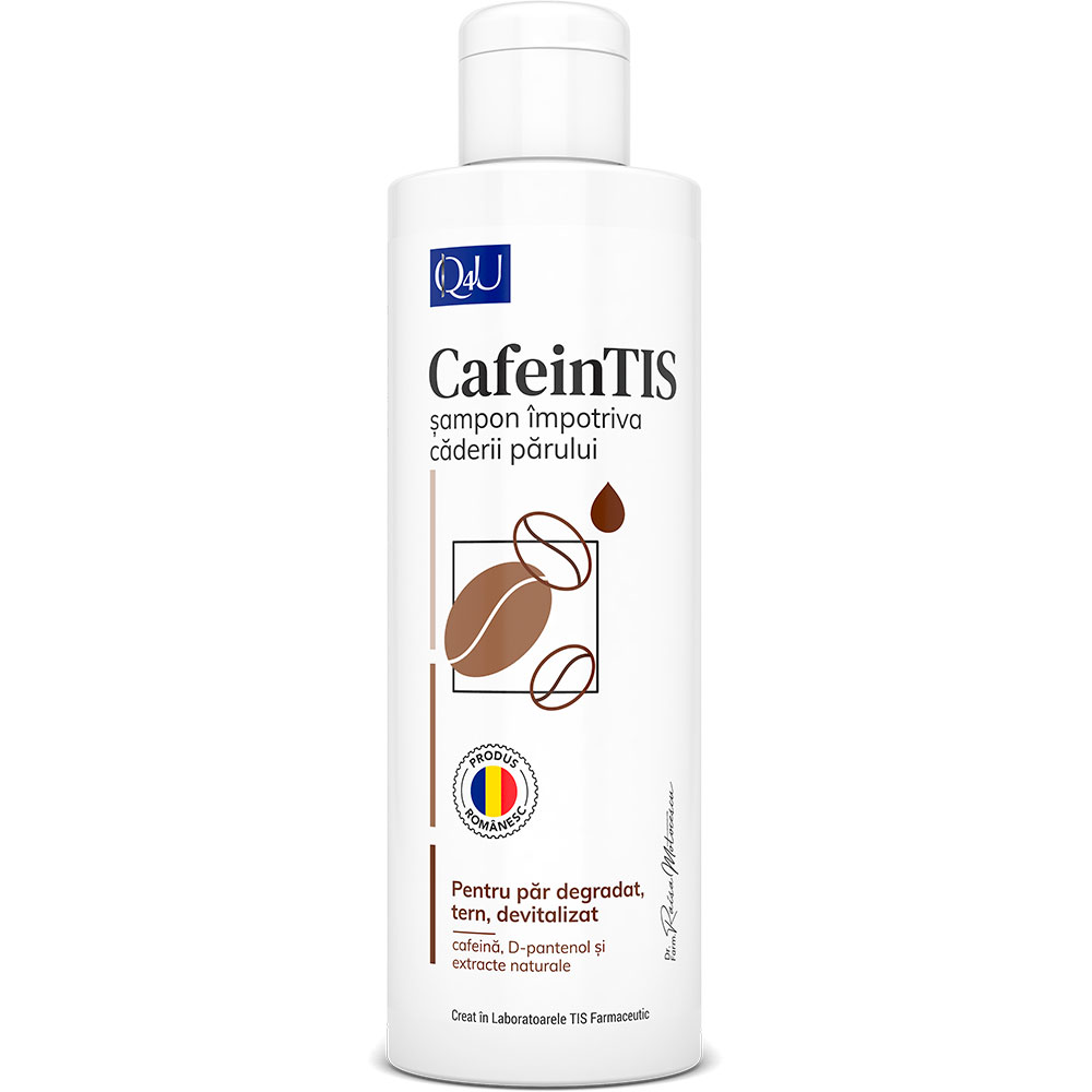 Sampon impotriva caderii parului CafeinTis Q4U, 250 ml, Tis Farmaceutic