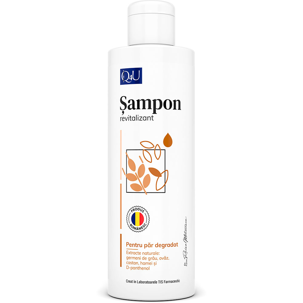 Sampon revitalizant Q4U, 250 ml, Tis Farmaceutic