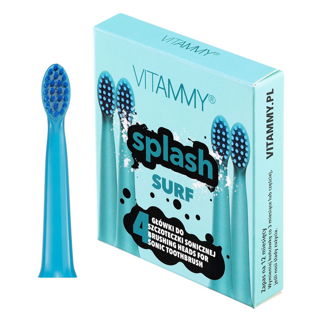 Set 4 reserve periuta de dinti Splash Surf, Vitammy