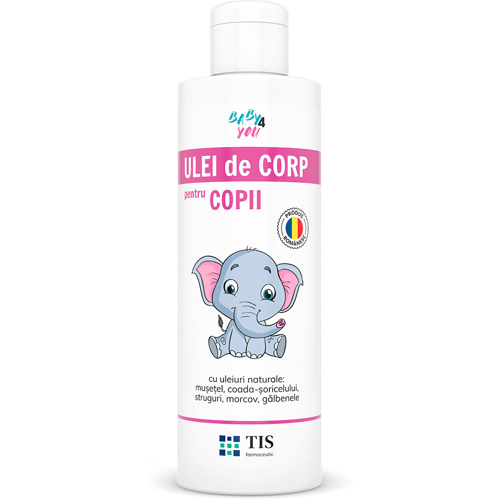 Ulei de corp pentru copii Baby 4 You, 250 ml, Tis Farmaceutic