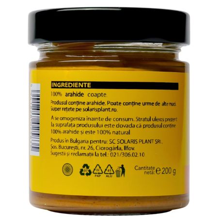Crema de arahide, 200 g, Solaris 661311