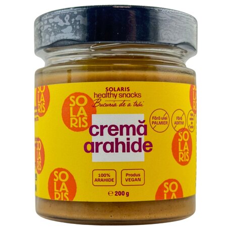 Crema de arahide Peanut Butter, 200 g, Solaris