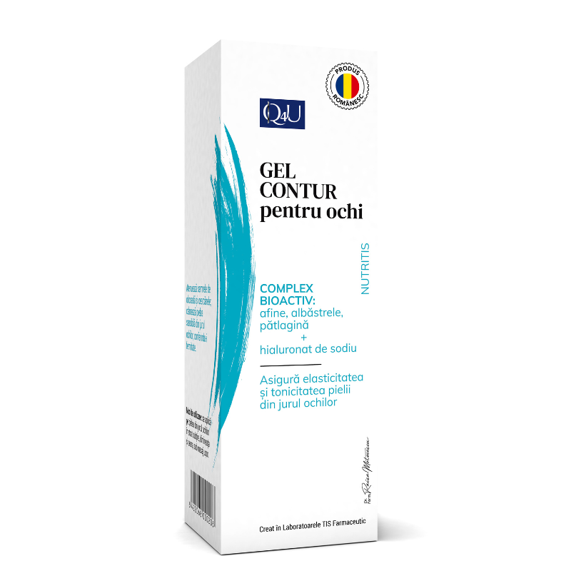 Gel contur pentru ochi NutriTis Q4U, 20 ml, Tis Farmaceutic