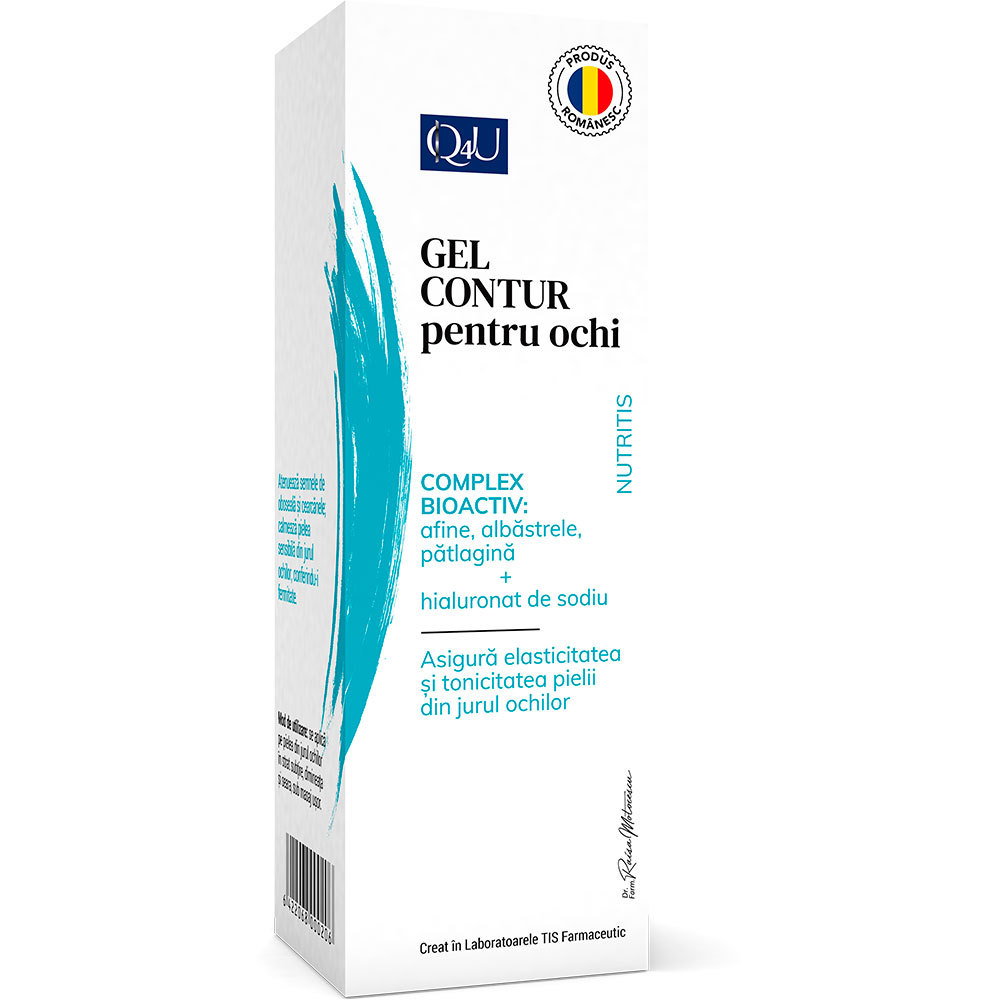 Gel contur pentru ochi NutriTis Q4U, 20 ml, Tis Farmaceutic