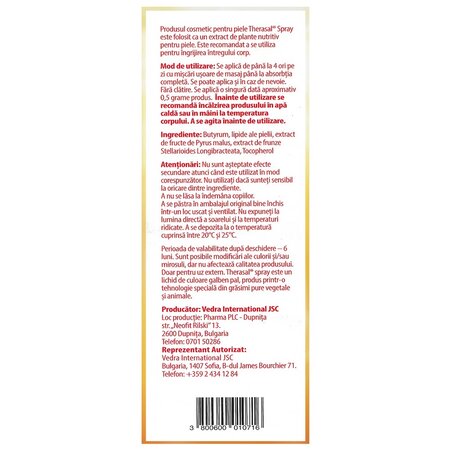 Spray pentru corp Therasal, 100 ml, Vedra 713157