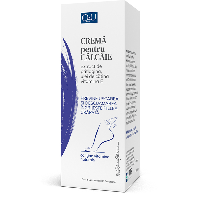 Crema pentru calcaie Q4U, 50 ml, Tis Farmaceutic