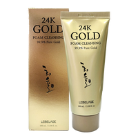 Spuma de curatare pentru fata 24K Gold, 100 ml, Lebelage