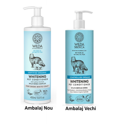 Balsam pentru animale cu blana alba Whitening, 400 ml, Wilda Siberica 748158