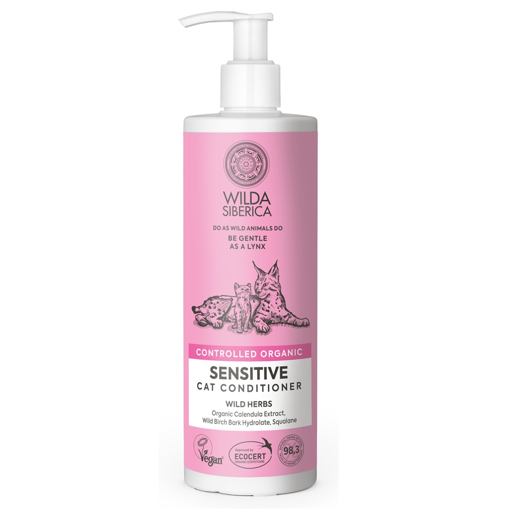 Balsam pentru pisici cu pielea sensibila Sensitive, 400 ml, Wilda Siberica