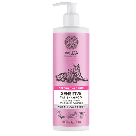 Sampon pentru pisici cu pielea sensibila Sensitive, 400 ml, Wilda Siberica