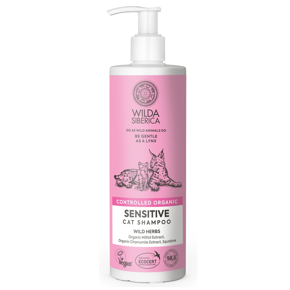 Sampon pentru pisici cu pielea sensibila Sensitive, 400 ml, Wilda Siberica