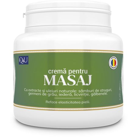 Crema pentru masaj Q4U, 500 ml, Tis Farmaceutic