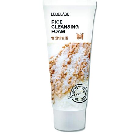 Spuma de curatare pentru fata cu Orez, 100 ml, Lebelage
