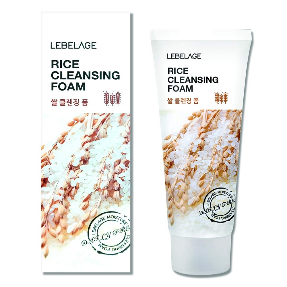 Spuma de curatare pentru fata cu Orez, 100 ml, Lebelage