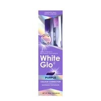 Pasta de dinti Purple Color Corector + Periuta de dinti Pro-Soft, White Glo