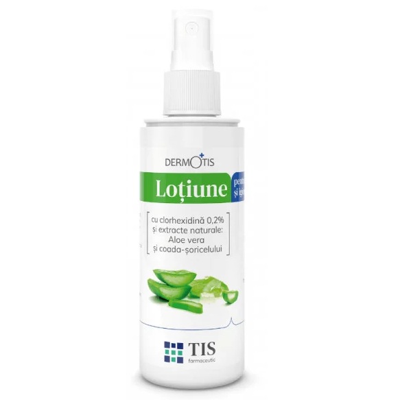 Lotiune cu extracte naturale si clorhexidina 0,2% DermoTIS, 110ml, TIS Farmaceutic