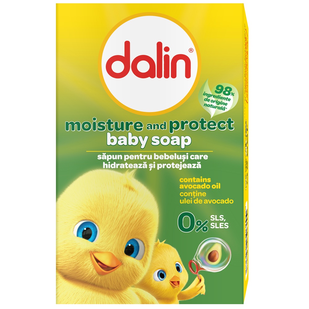 Sapun solid pentru corp cu avocado, 100 g, Dalin