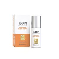 Crema de fata cu protectie solara SPF50 Fotoprotector Fusion Water Magic Repair, 50 ml, Isdin