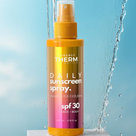 Spray protectie solara UVA/UVB SPF30 Daily Sunscreen, 200 ml, Synergy Therm 649362
