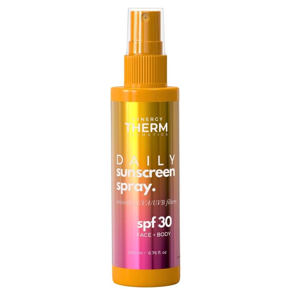 Spray protectie solara UVA/UVB SPF30 Daily Sunscreen, 200 ml, Synergy Therm